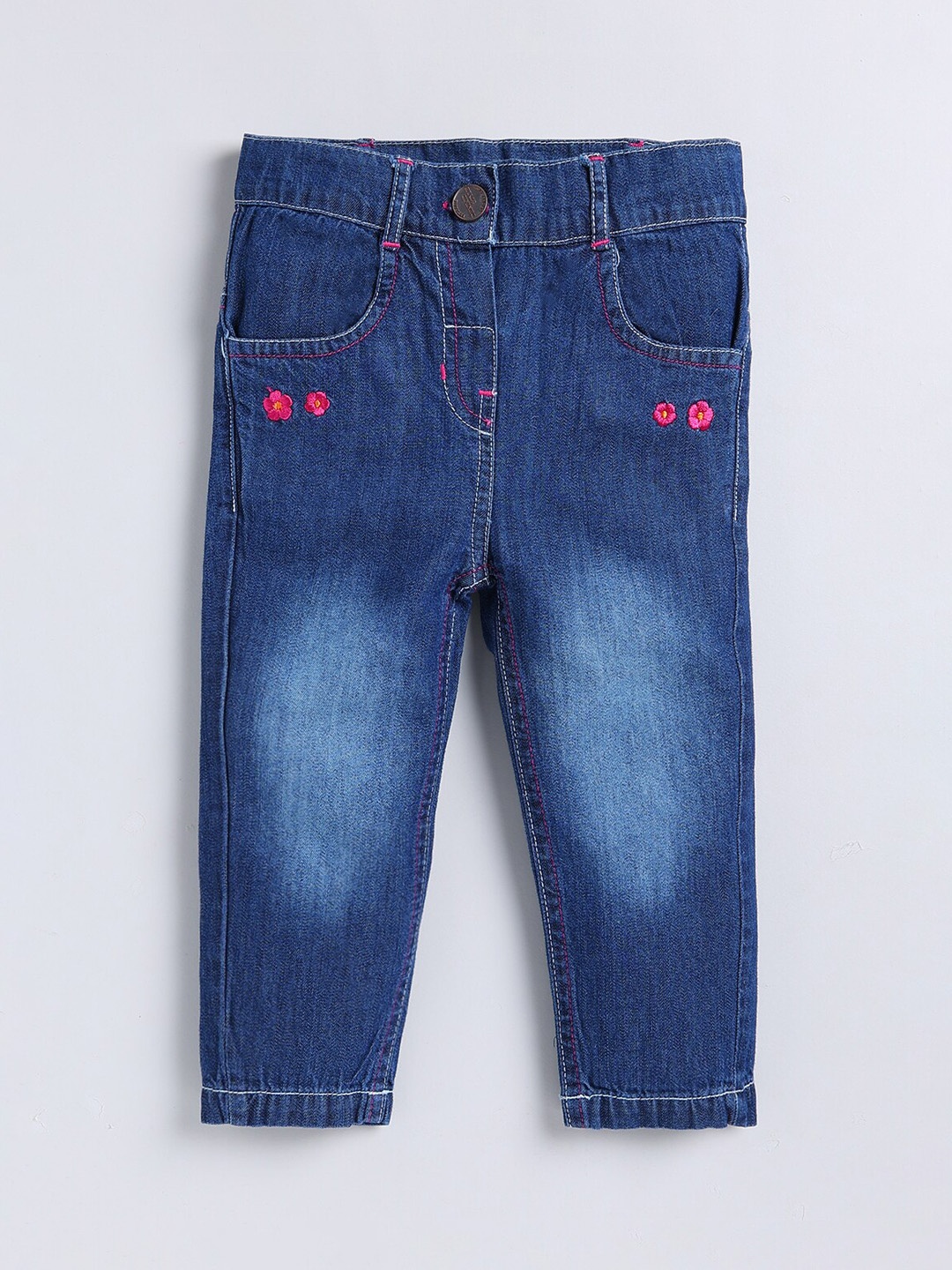 DENIKID Infants Mid-Rise Clean Look Embroidered Detail Light Fade Pure Cotton Jeans, Blue
DENIKID Infants Mid-Rise Clean Look Embroidered Detail Light Fade Pure Cotton Jeans, Blue