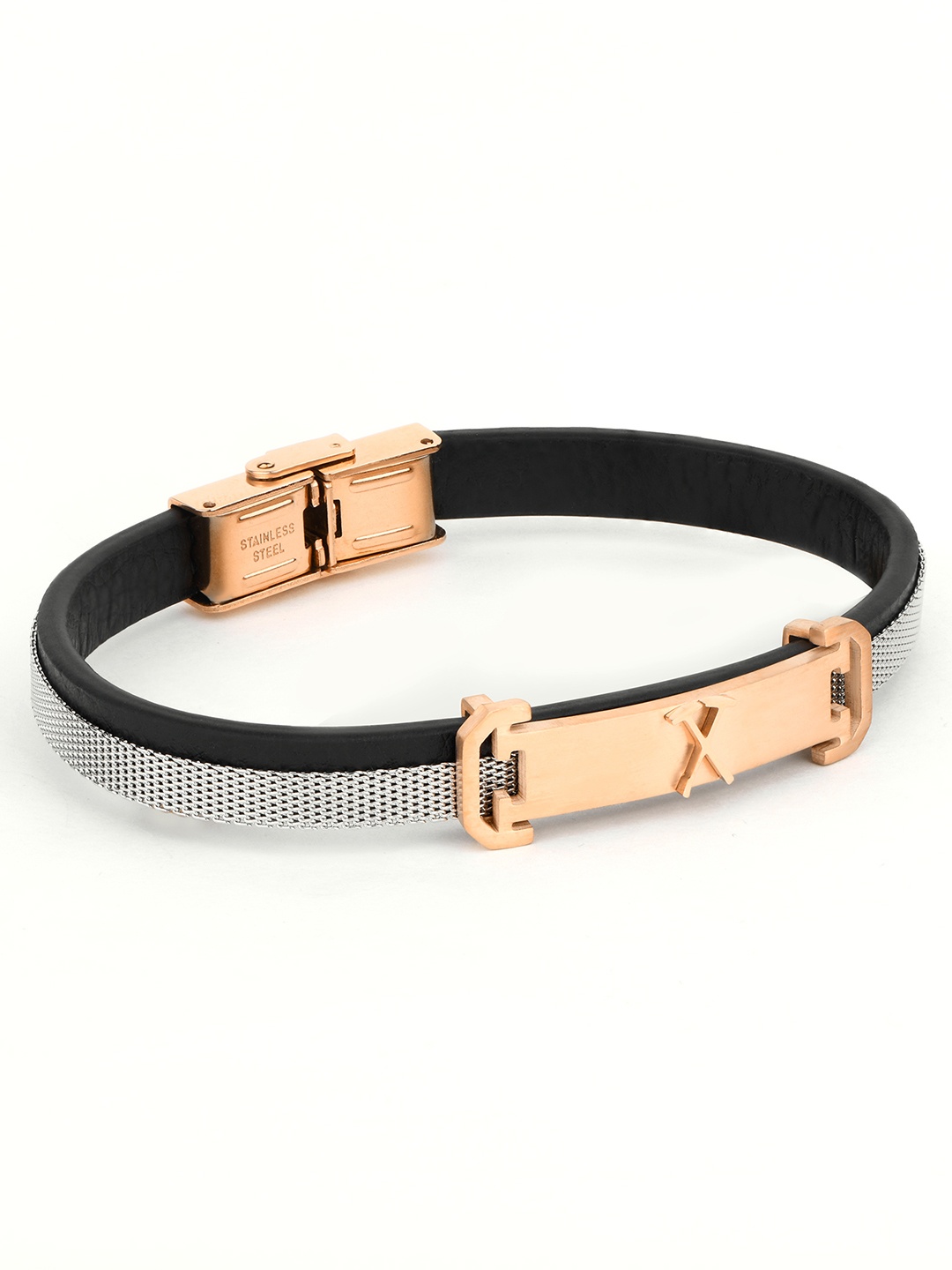 SANTA BARBARA POLO & RACQUET CLUB Men Rose Gold Plated Stainless Steel Wraparound Bracelet
SANTA BARBARA POLO & RACQUET CLUB Men Rose Gold Plated Stainless Steel Wraparound Bracelet