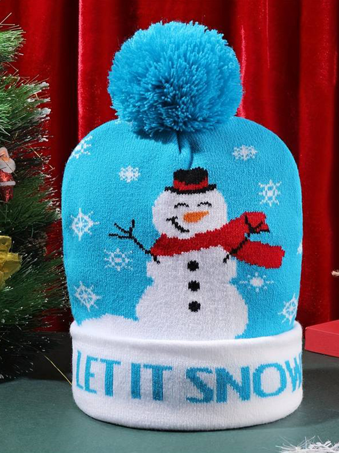 EL REGALO Unisex Printed Beanie Cap, Blue
EL REGALO Unisex Printed Beanie Cap, Blue