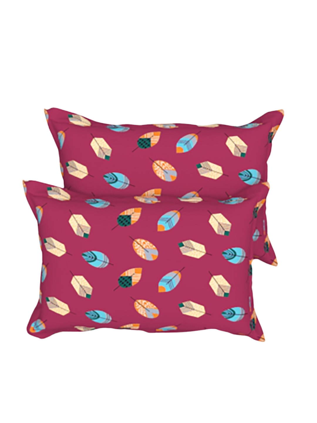THE WHITE MOSS Maroon & Blue 2 Pieces Floral Printed Cotton Linen Rectangle Pillow Covers
THE WHITE MOSS Maroon & Blue 2 Pieces Floral Printed Cotton Linen Rectangle Pillow Covers