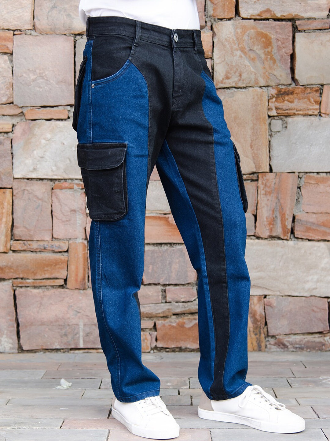 Tistabene Men Comfort Straight Fit Mid-Rise Clean Look Stretchable Cargo Jeans, Blue
Tistabene Men Comfort Straight Fit Mid-Rise Clean Look Stretchable Cargo Jeans, Blue