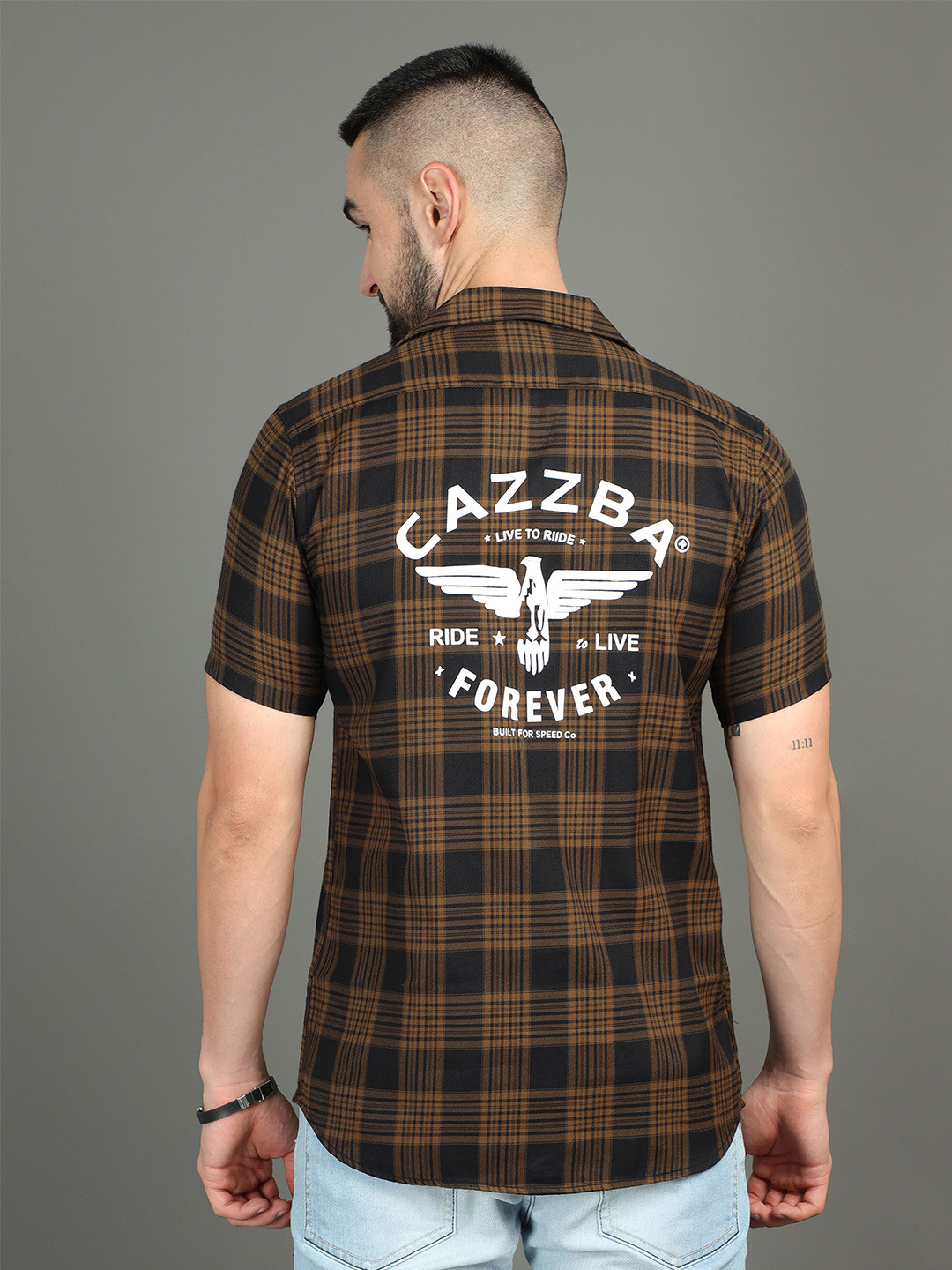 CAZZBA Tartan Checks Cotton Casual Shirt, Brown
CAZZBA Tartan Checks Cotton Casual Shirt, Brown