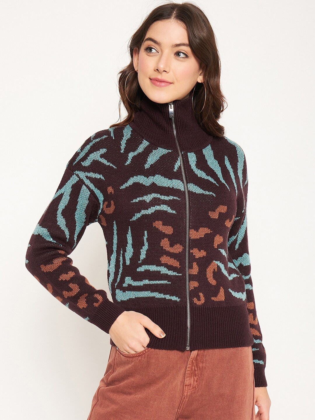 Madame Women Coffee Brown Fashion