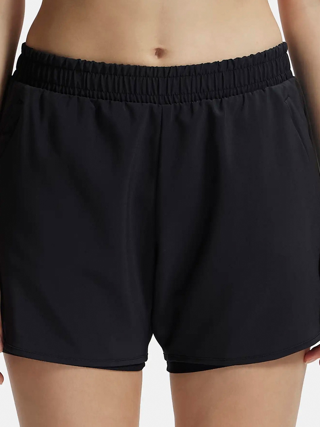 Jockey Microfiber Stretch Double Layered Woven Regular Fit Shorts-MW72, Black
Jockey Microfiber Stretch Double Layered Woven Regular Fit Shorts-MW72, Black