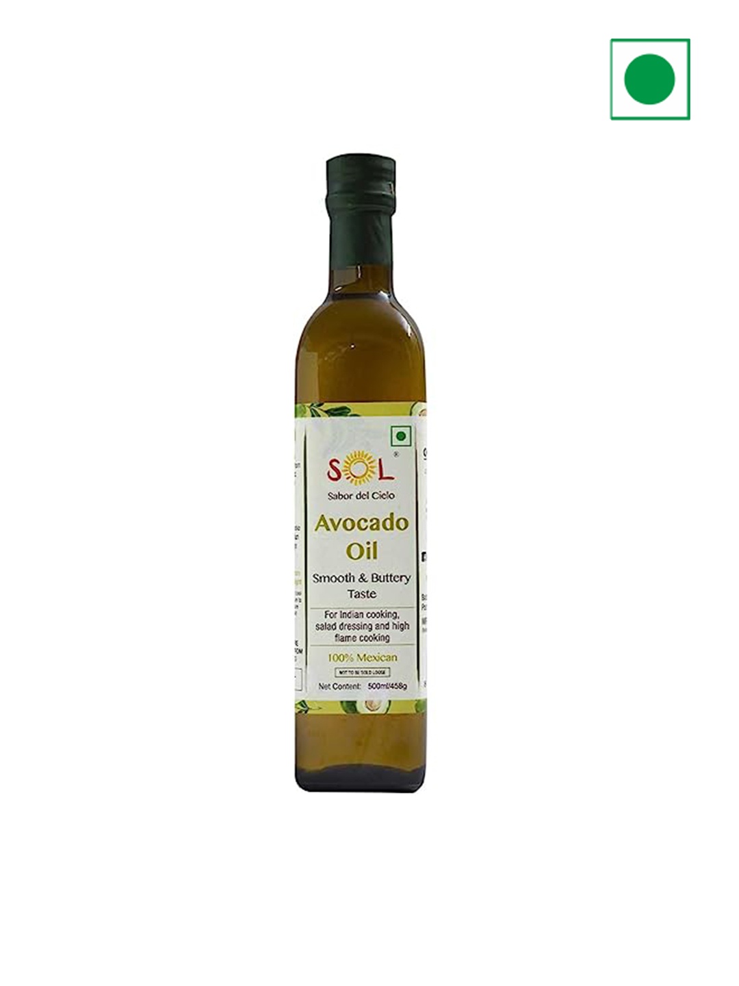 Sol 100% Mexican Avocado Oil- 500 ML, White