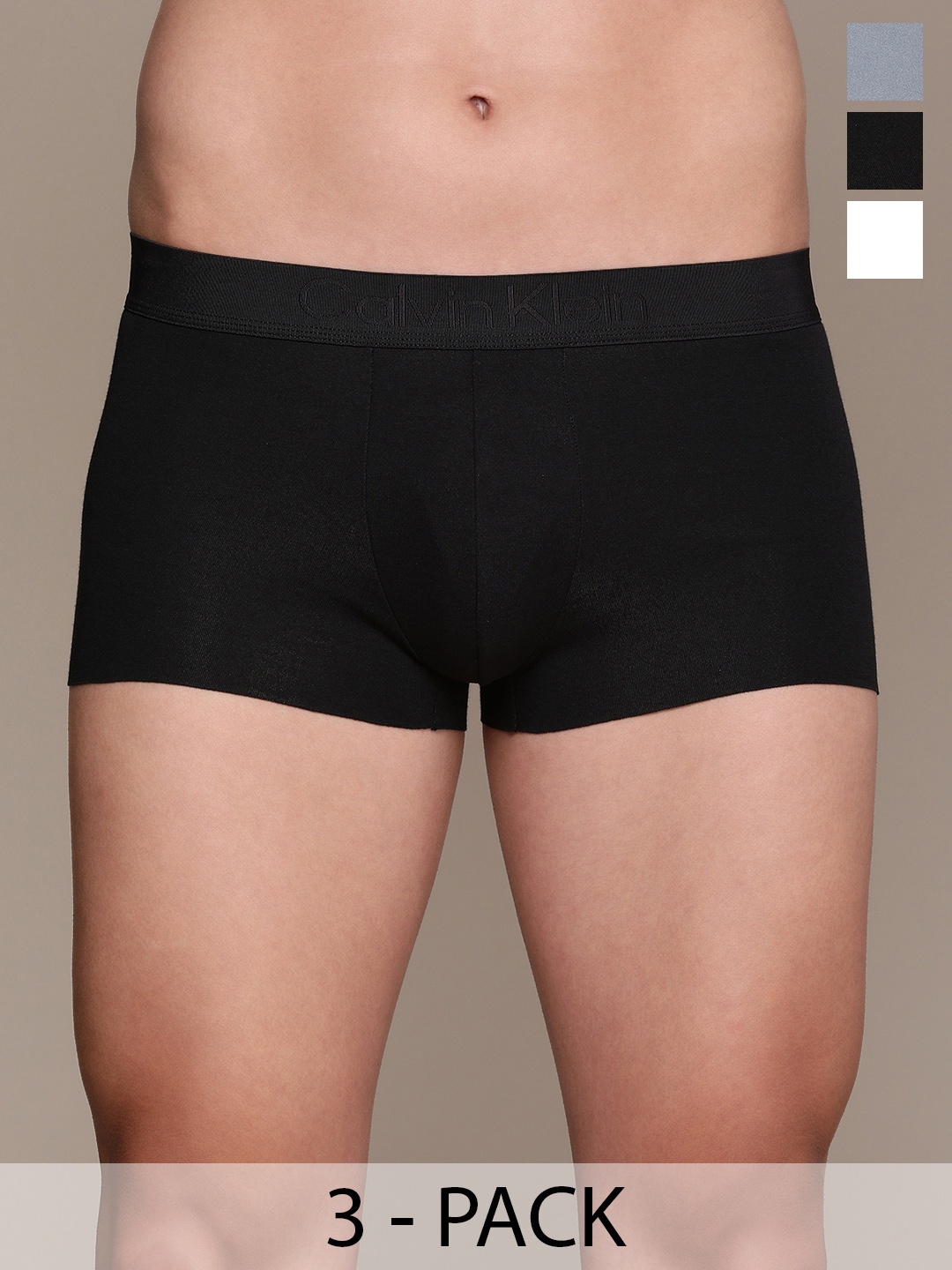 Calvin Klein Underwear Pack Of 3 Short Trunks, Black