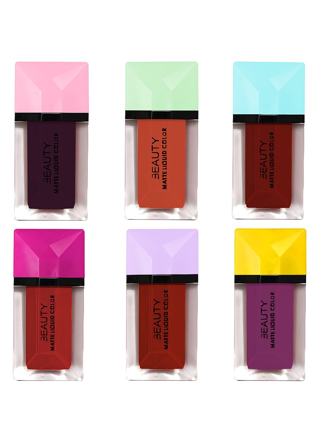 Adbeni Beauty Set Of 6 Matte Liquid Color Lipstick - 3ml Each - Shade-B, Purple
Adbeni Beauty Set Of 6 Matte Liquid Color Lipstick - 3ml Each - Shade-B, Purple