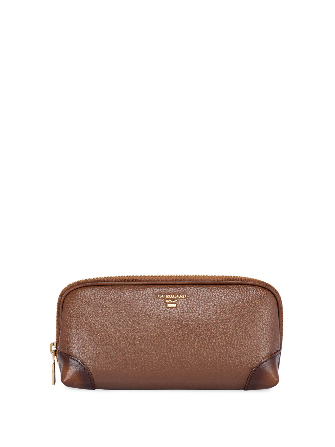 Da Milano Unisex Textured Travel Pouch, Brown
Da Milano Unisex Textured Travel Pouch, Brown