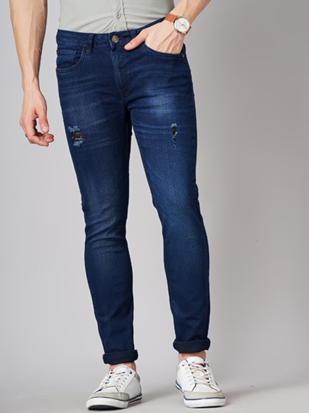 Hardsoda by The Indian Garage Co Men Blue Slim Fit Mid Rise Low Distress Stretchable Jeans
Hardsoda by The Indian Garage Co Men Blue Slim Fit Mid Rise Low Distress Stretchable Jeans
