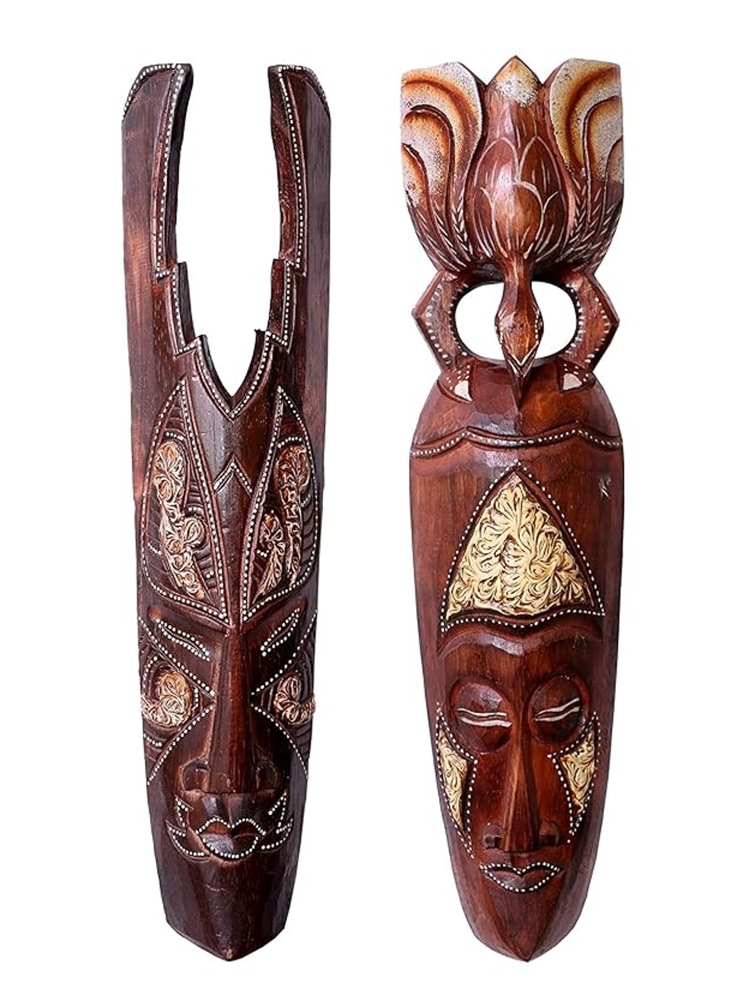 Classical Youth Brown & Beige 2 Pieces Patterned Afro Egyptian Wooden Wall Decor Masks
Classical Youth Brown & Beige 2 Pieces Patterned Afro Egyptian Wooden Wall Decor Masks