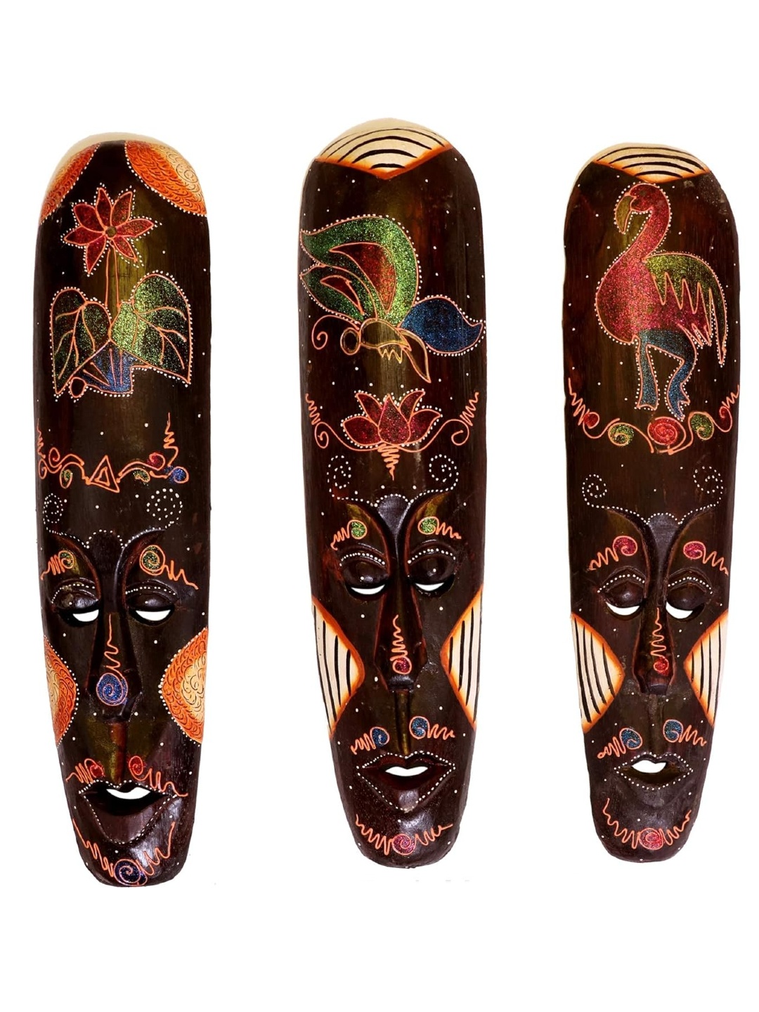 Classical Youth Brown & Beige 3 Pieces Painted Afro Egyptian Wooden Wall Decor Masks
Classical Youth Brown & Beige 3 Pieces Painted Afro Egyptian Wooden Wall Decor Masks