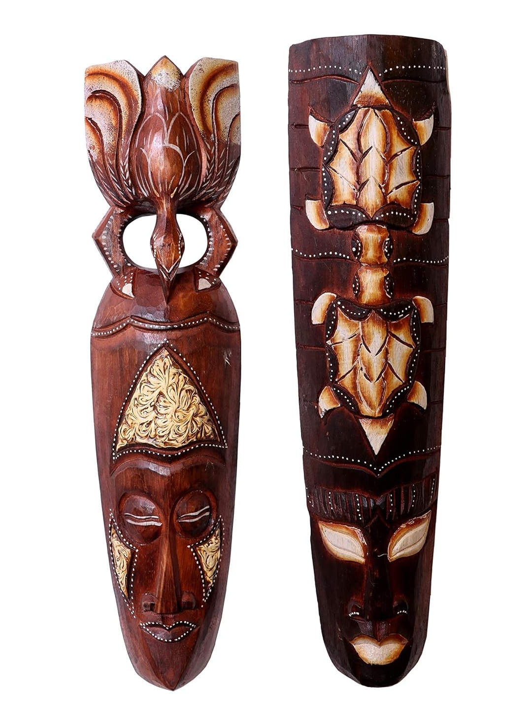 Classical Youth Brown & Beige 2 Pieces Patterned Afro Egyptian Wooden Wall Decor Masks
Classical Youth Brown & Beige 2 Pieces Patterned Afro Egyptian Wooden Wall Decor Masks