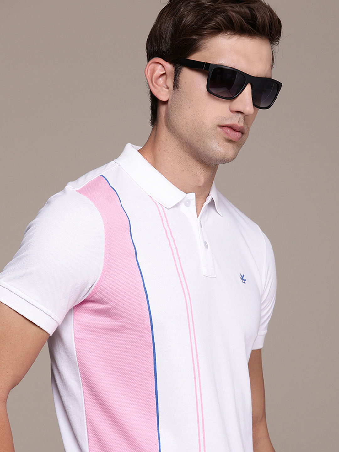 WROGN Colourblocked Polo Collar Slim Fit T-shirt, White
WROGN Colourblocked Polo Collar Slim Fit T-shirt, White