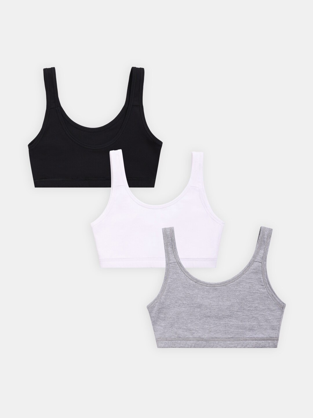 Sillysally Girls Pack Of 3 Full Coverage High Support Super Support Beginners Bra, Black
Sillysally Girls Pack Of 3 Full Coverage High Support Super Support Beginners Bra, Black