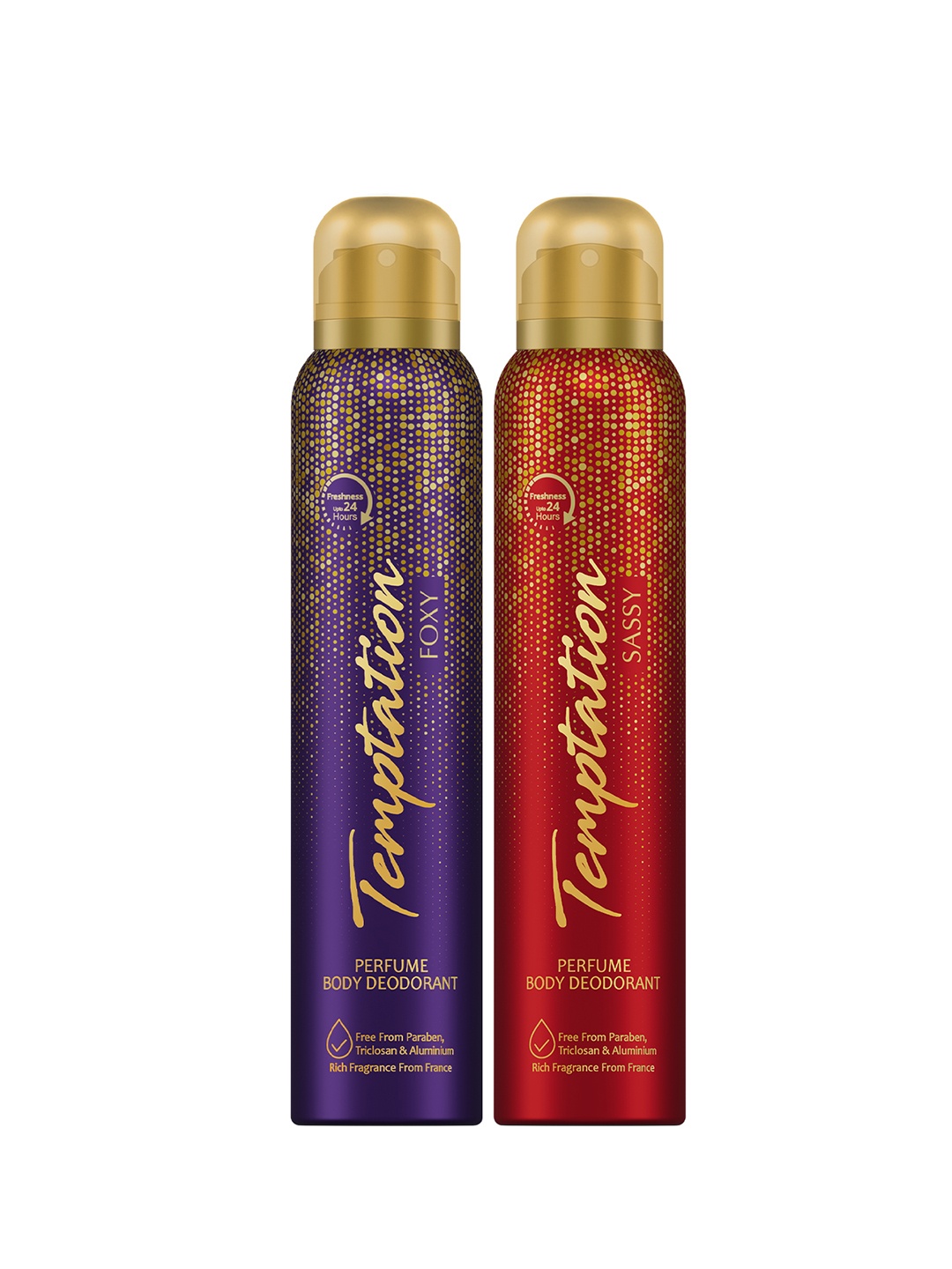 Envy Women Set of 2 Temptation Perfume Body Deodorant 99 g each - Foxy & Sassy, Purple
Envy Women Set of 2 Temptation Perfume Body Deodorant 99 g each - Foxy & Sassy, Purple