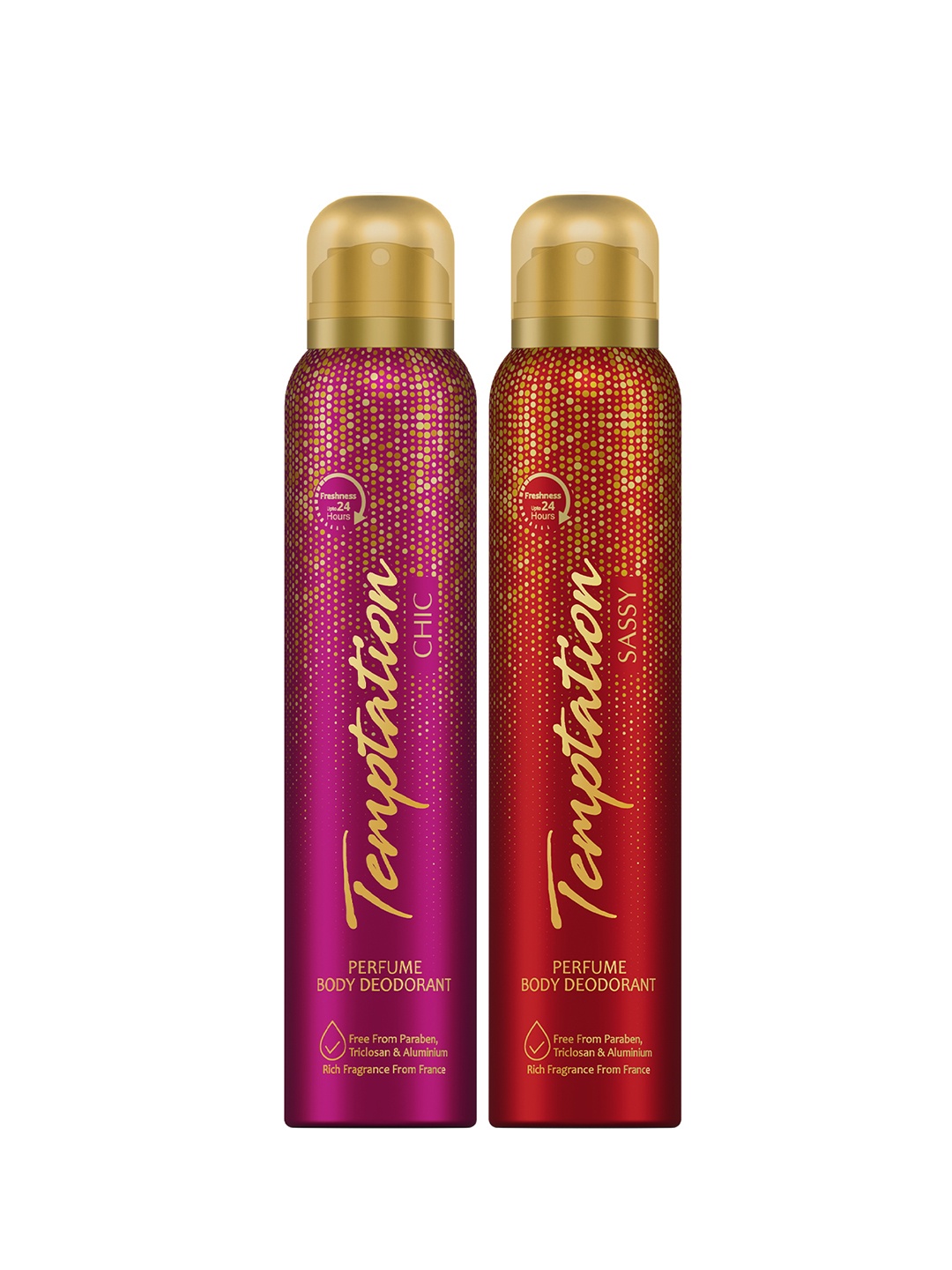 Envy Women Set of 2 Temptation Perfume Body Deodorant 99 g each - Sassy & Chic, Magenta
Envy Women Set of 2 Temptation Perfume Body Deodorant 99 g each - Sassy & Chic, Magenta