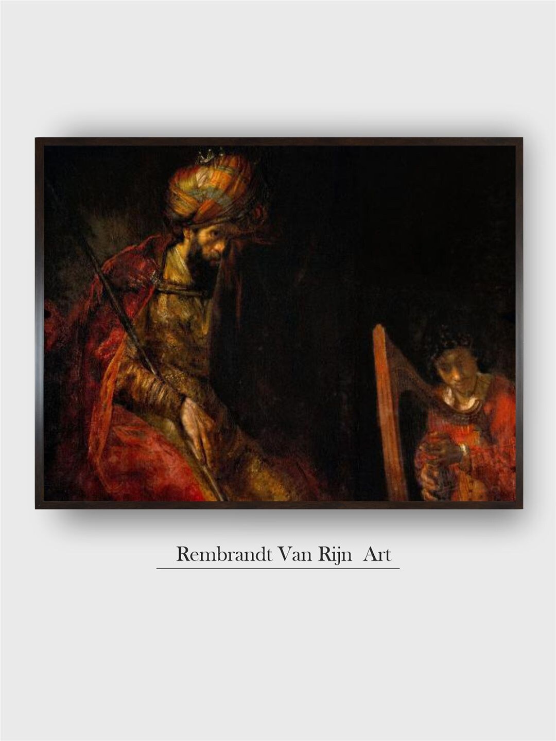 The Art House Black & Maroon David Playing the Harp Before Saul Wooden Painting Wall Art
The Art House Black & Maroon David Playing the Harp Before Saul Wooden Painting Wall Art