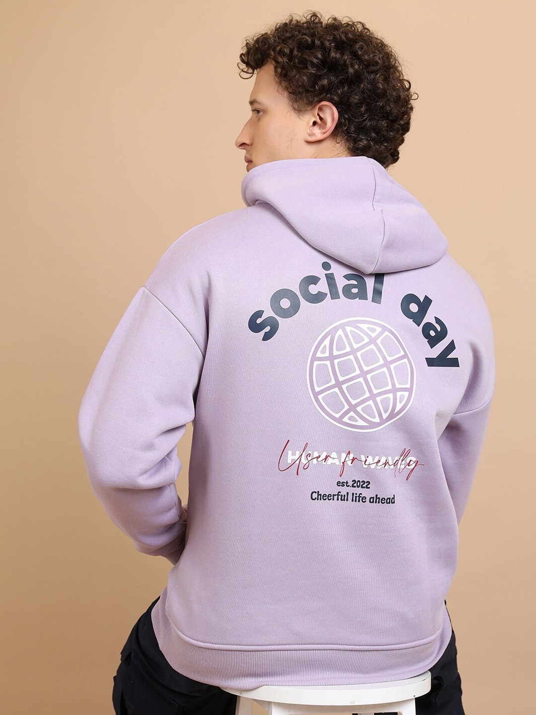 HIGHLANDER Typography Printed Hooded Oversized Drop Shoulder Sleeves Pullover Sweatshirt, Lavender
HIGHLANDER Typography Printed Hooded Oversized Drop Shoulder Sleeves Pullover Sweatshirt, Lavender