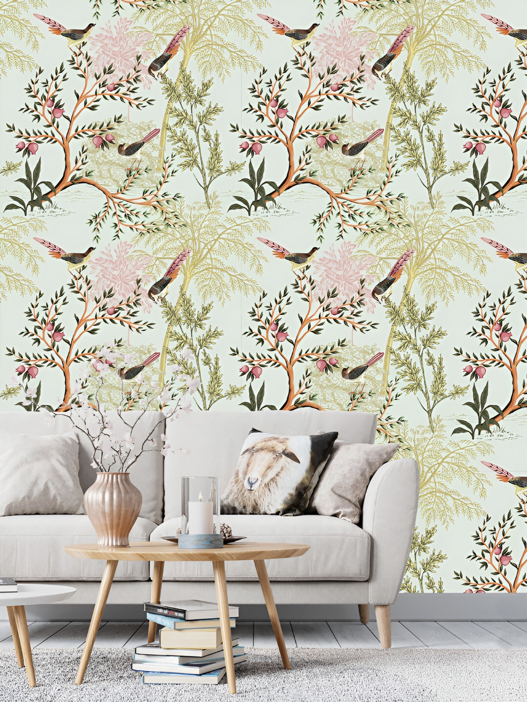 DWELLSINDIA Green & Pink Birds Printed Self Adhesive Wall Paper 
DWELLSINDIA Green & Pink Birds Printed Self Adhesive Wall Paper