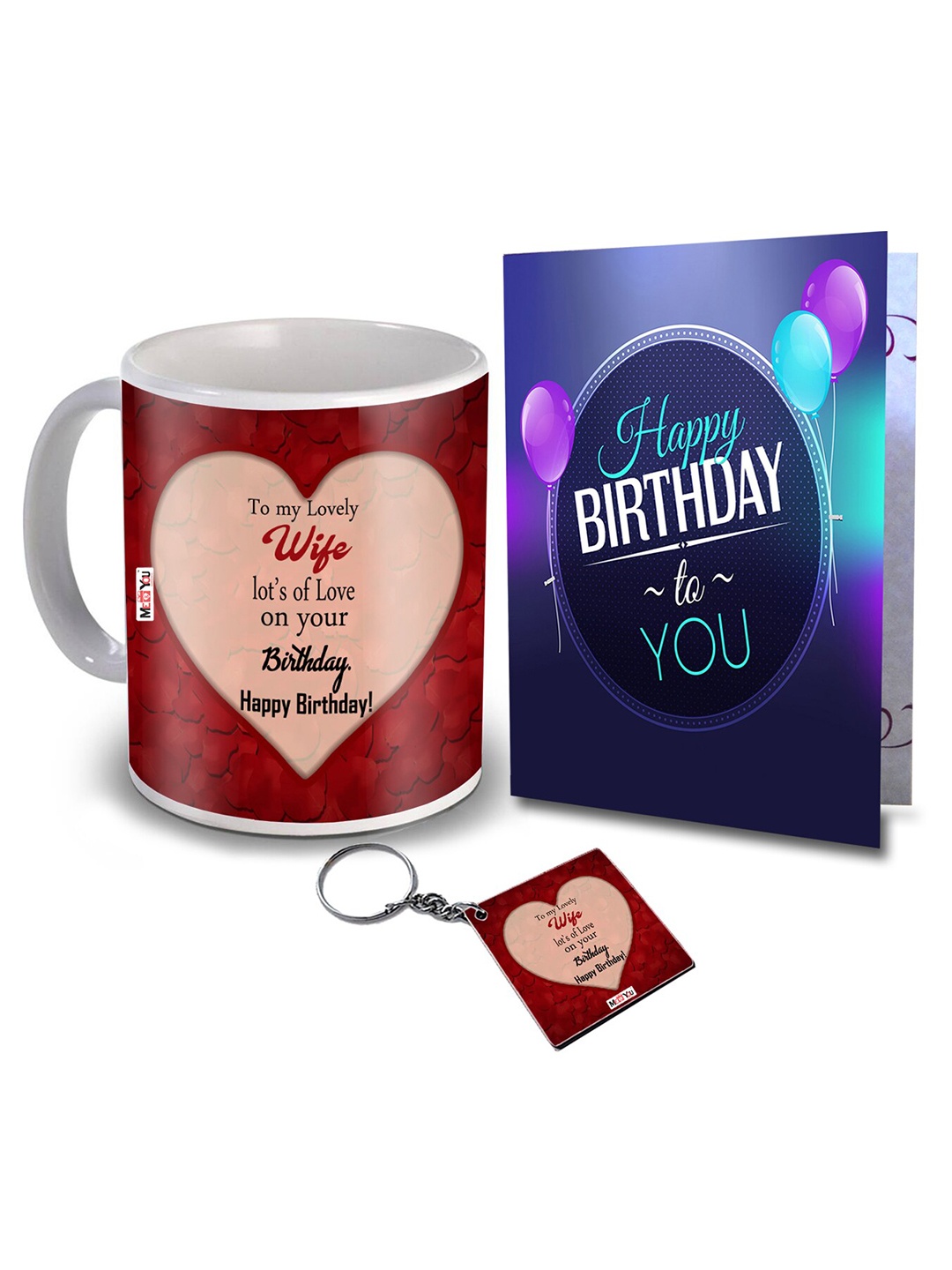 ME & YOU Maroon & Blue 3 Pieces Slogans Printed Ceramic Glossy Mug & Card with Keychain
ME & YOU Maroon & Blue 3 Pieces Slogans Printed Ceramic Glossy Mug & Card with Keychain