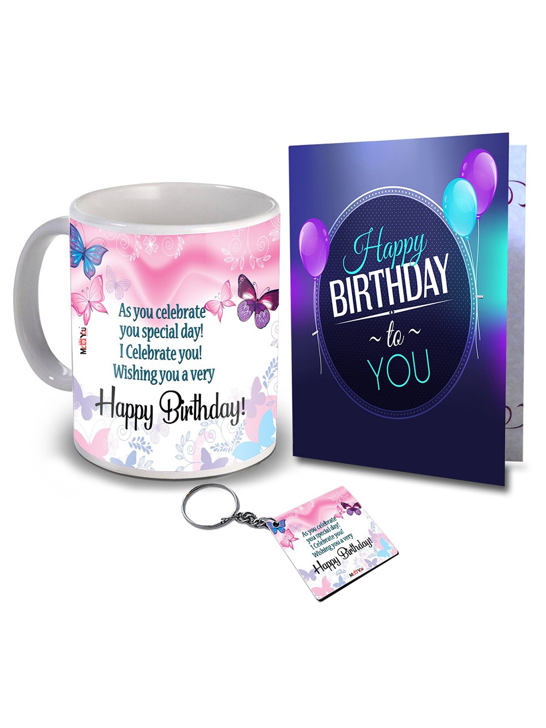 ME & YOU Blue 3pcs Printed Ceramic Coffee Mug with Card & Keychain Happy Birthday Gift Set, Pink
ME & YOU Blue 3pcs Printed Ceramic Coffee Mug with Card & Keychain Happy Birthday Gift Set, Pink