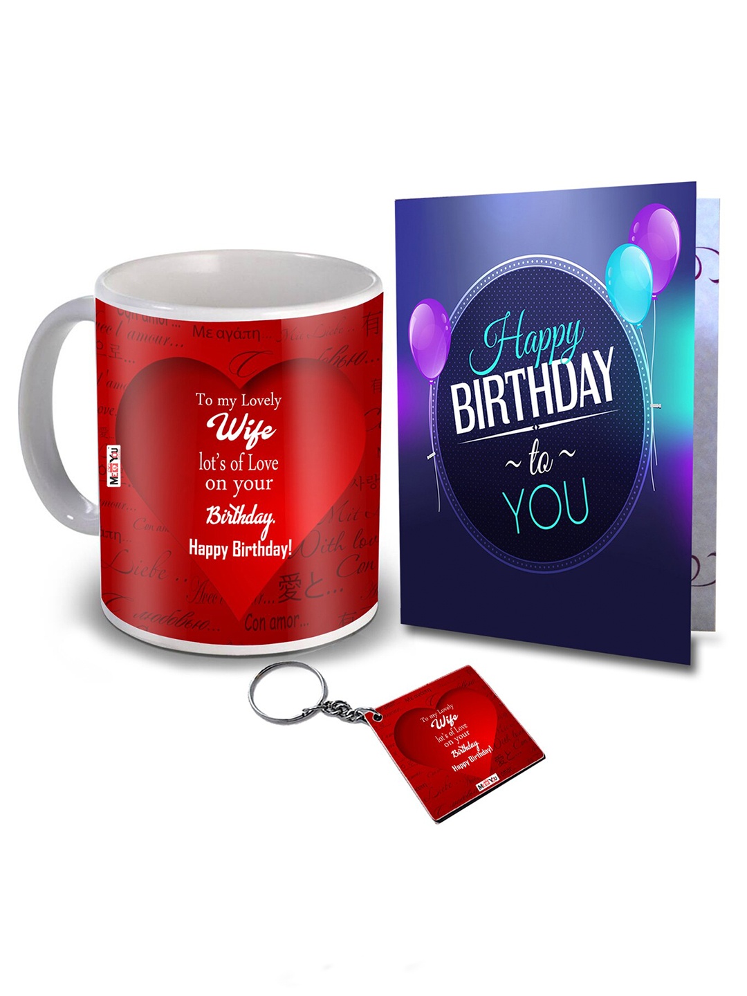 ME & YOU Red 3pcs Printed Ceramic Coffee Mug with Card & Keychain Happy Birthday Gift Set
ME & YOU Red 3pcs Printed Ceramic Coffee Mug with Card & Keychain Happy Birthday Gift Set