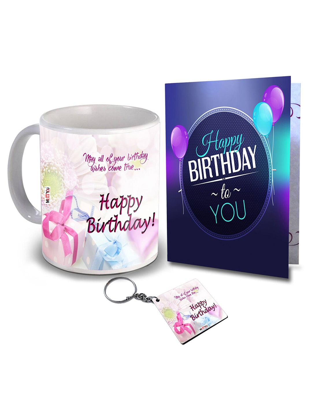 ME & YOU White & Blue 3 Pieces Slogans Printed Ceramic Glossy Mug & Card with Key Chain
ME & YOU White & Blue 3 Pieces Slogans Printed Ceramic Glossy Mug & Card with Key Chain
