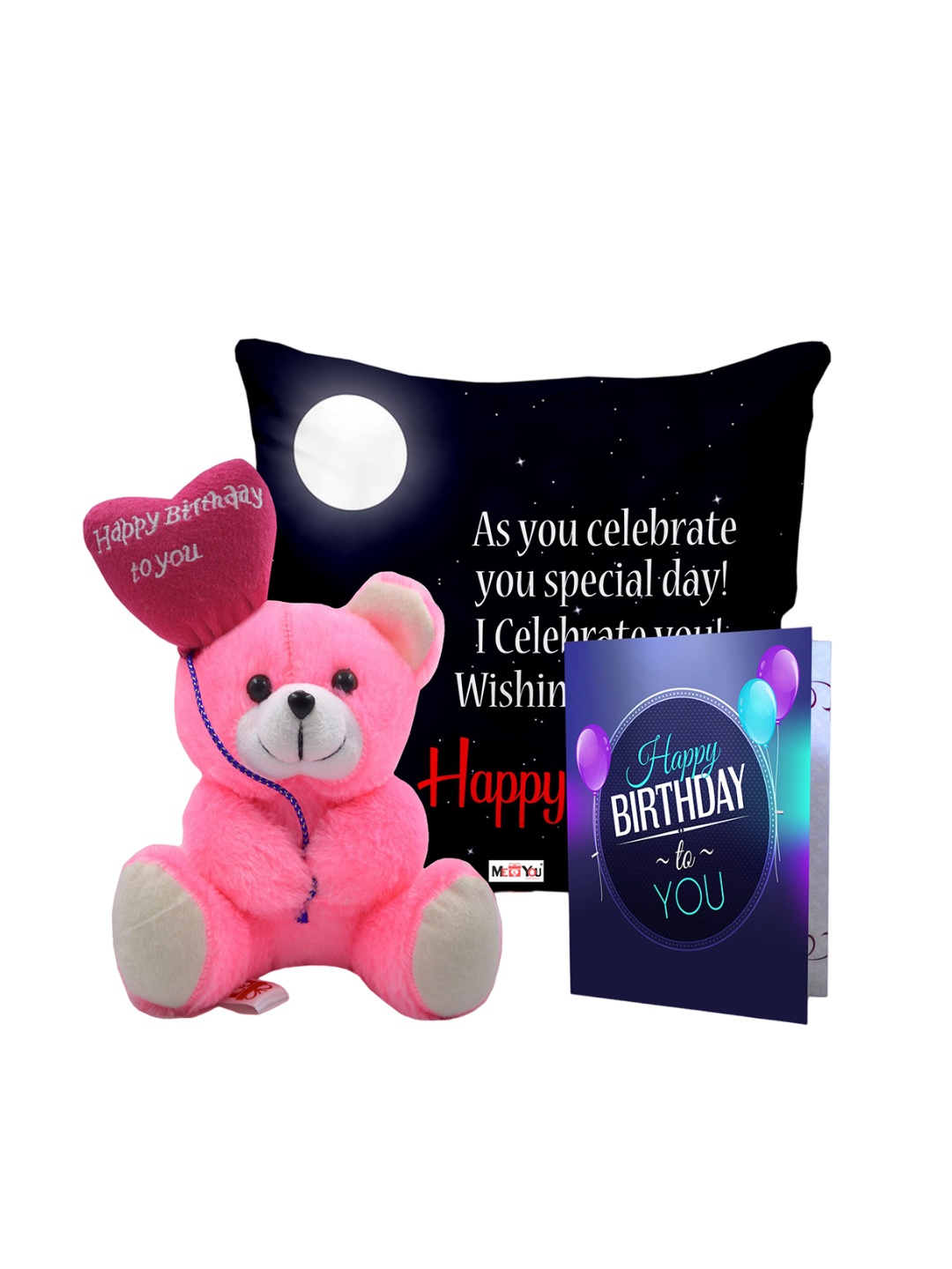 ME & YOU Black & Pink 3 Pcs Typography Cushion Teddy Bear & Greetings Card Home Gift Set
ME & YOU Black & Pink 3 Pcs Typography Cushion Teddy Bear & Greetings Card Home Gift Set