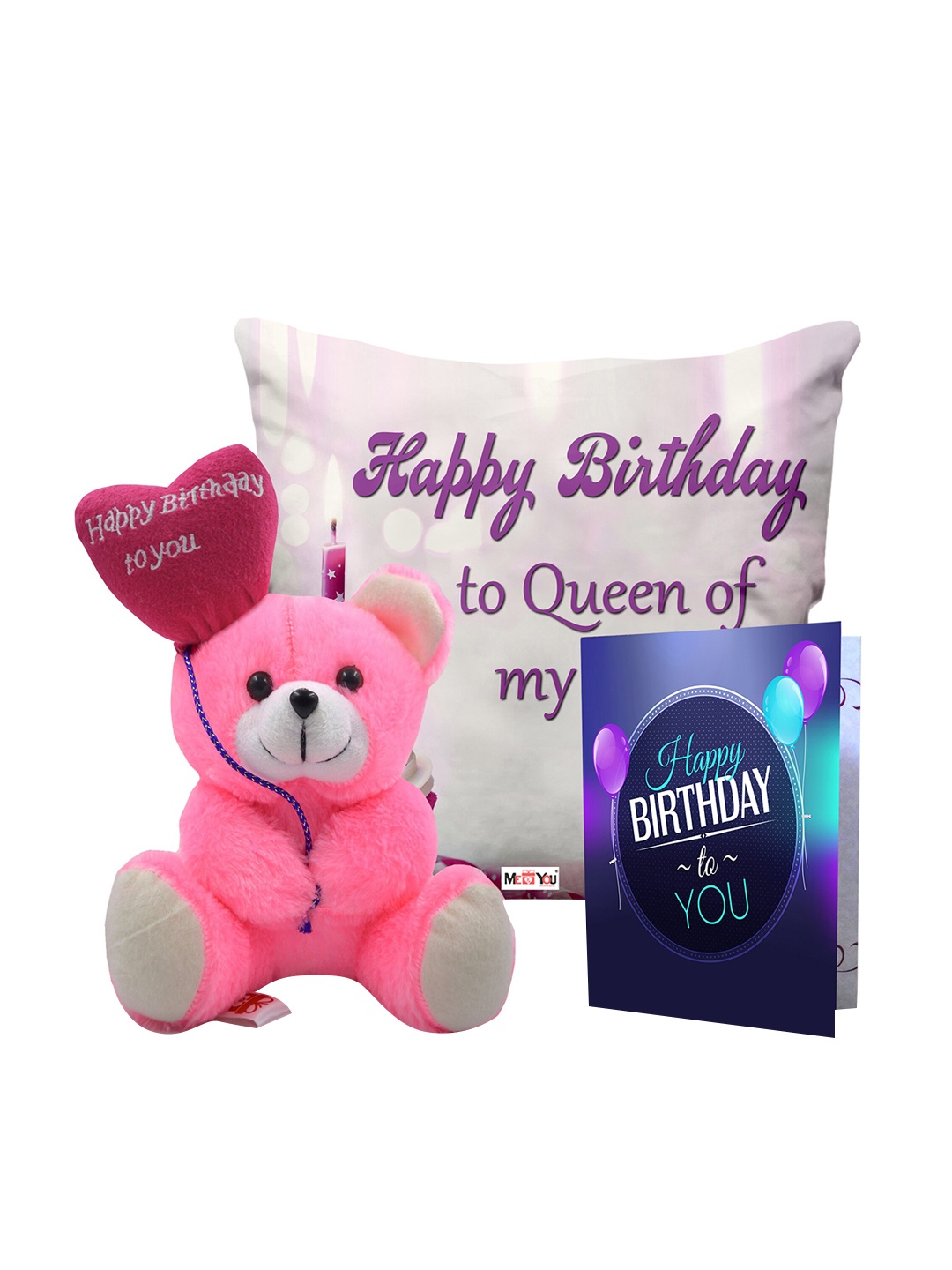 ME & YOU Pink Happy Birthday Print Cushion Teddy Bear & Greetings Card Home Gift Set
ME & YOU Pink Happy Birthday Print Cushion Teddy Bear & Greetings Card Home Gift Set