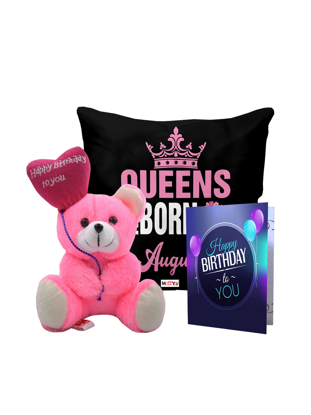 ME & YOU Black & Pink 3 Pcs Typography Cushion Teddy Bear & Greetings Card Home Gift Set
ME & YOU Black & Pink 3 Pcs Typography Cushion Teddy Bear & Greetings Card Home Gift Set