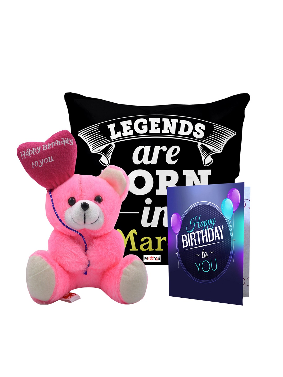 ME & YOU Black & Pink 3 Pcs Typography Cushion Teddy Bear & Greetings Card Home Gift Set
ME & YOU Black & Pink 3 Pcs Typography Cushion Teddy Bear & Greetings Card Home Gift Set