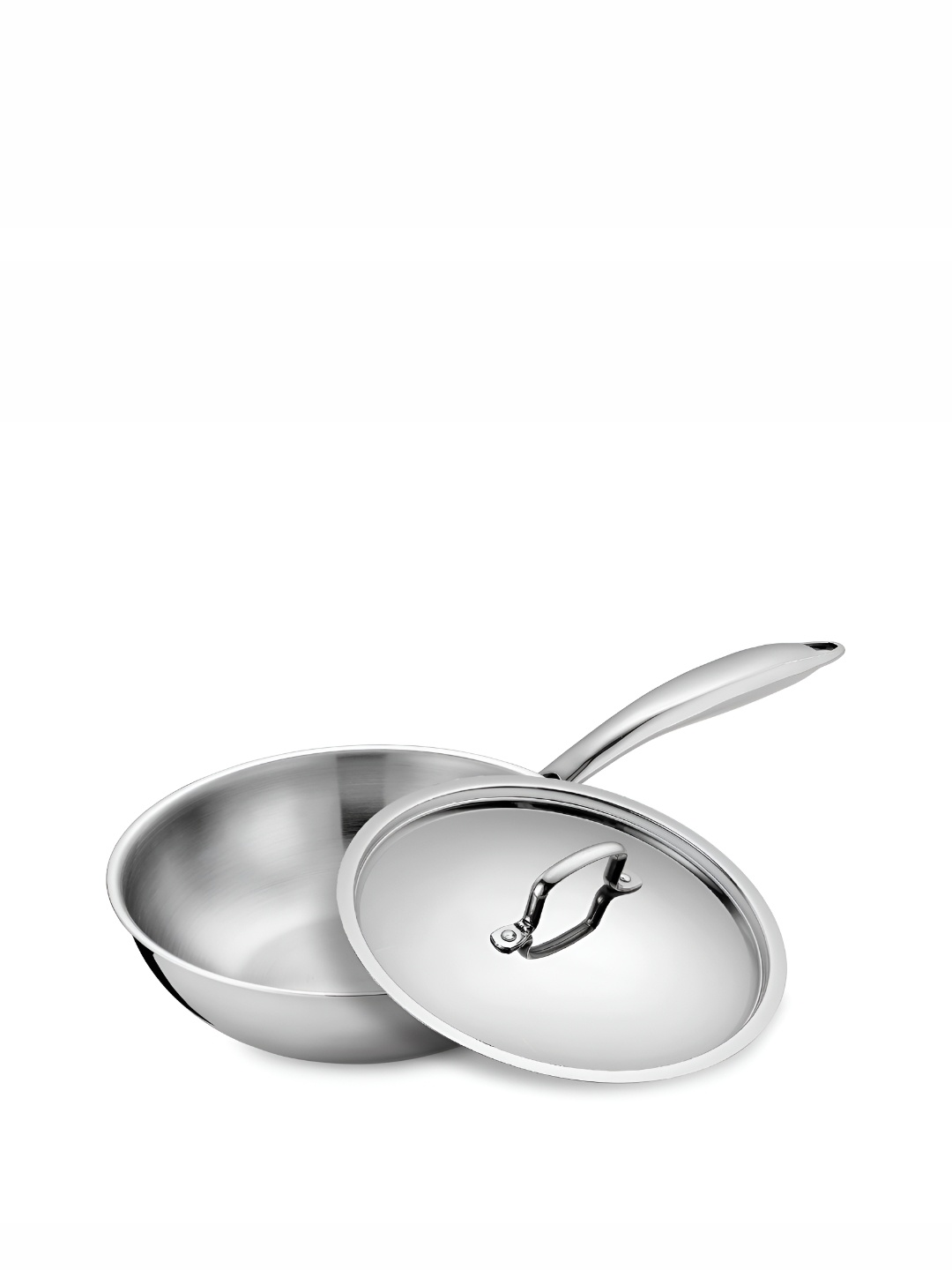 KENT Triply Cool-Touch Diecast Handle Induction Friendly Kadai Wok 18 CM with SS Lid 1.6L, Silver
KENT Triply Cool-Touch Diecast Handle Induction Friendly Kadai Wok 18 CM with SS Lid 1.6L, Silver