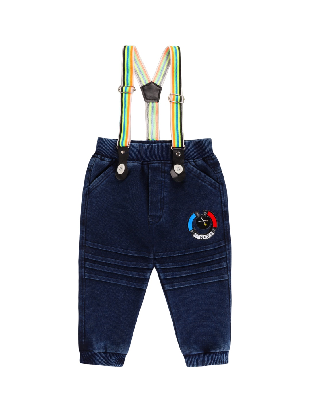 Wish Karo Boys Classic Light Fade Printed Stretchable Denim Joggers With Suspender, Blue
Wish Karo Boys Classic Light Fade Printed Stretchable Denim Joggers With Suspender, Blue