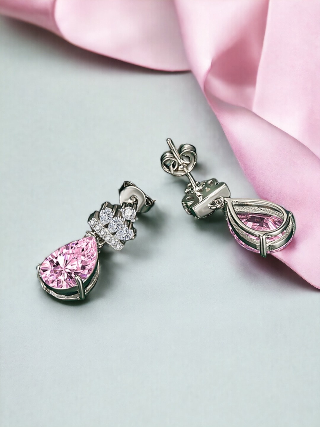 Designs & You Crushed Ice Cut Cubic Zirconia Studded Silver Plated Drop Earrings
Designs & You Crushed Ice Cut Cubic Zirconia Studded Silver Plated Drop Earrings