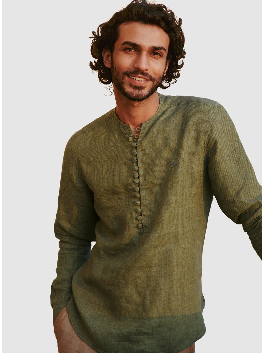 Andamen Self Design Mandarin Collar Premium Regular Fit Cotton Casual Shirt, Green
Andamen Self Design Mandarin Collar Premium Regular Fit Cotton Casual Shirt, Green