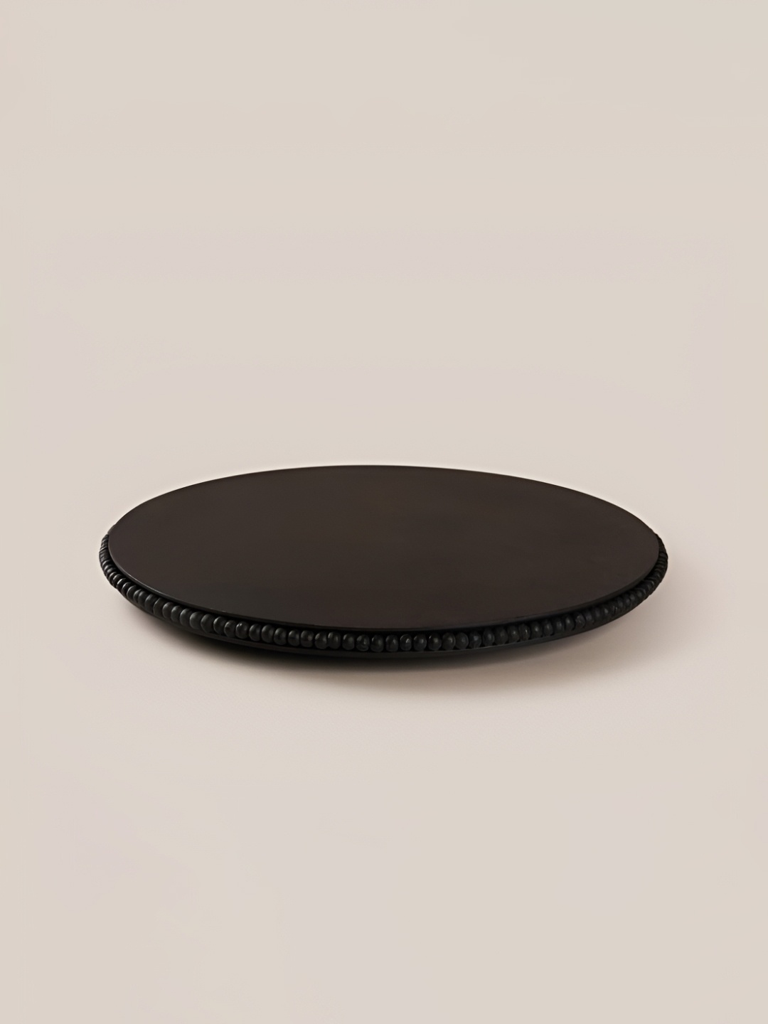 Duadecor Wooden Lazy Susan Turntable 361 Rotating Organizer, Black
