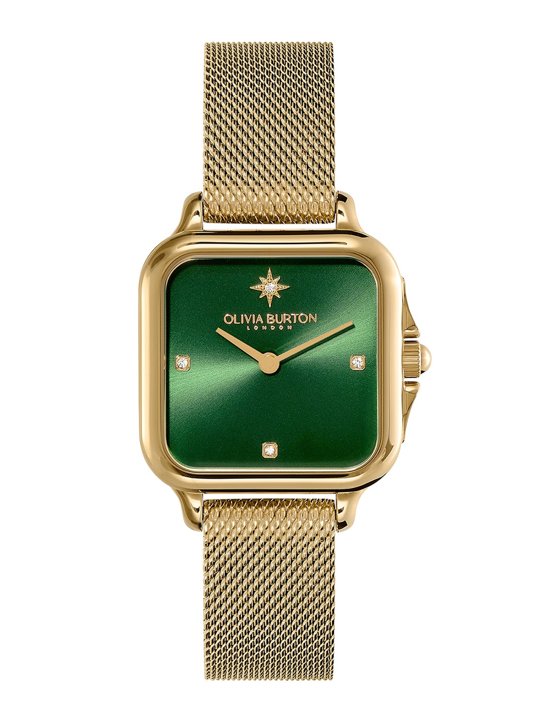 Olivia Burton Women Stainless Steel Bracelet Style Straps Analogue Watch 24000087, Green
Olivia Burton Women Stainless Steel Bracelet Style Straps Analogue Watch 24000087, Green