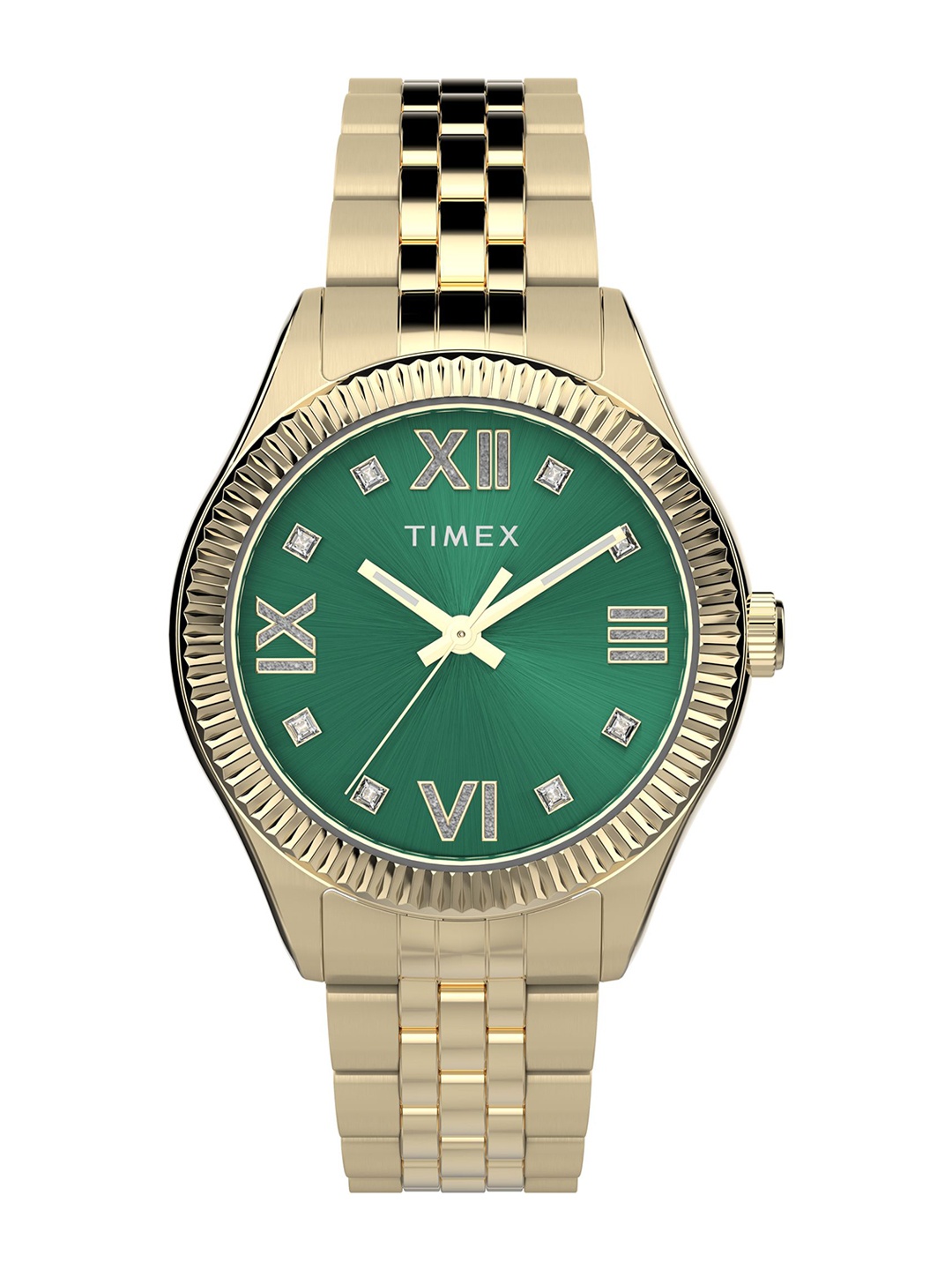 Timex Women Stainless Steel Bracelet Style Straps Analogue Watch TW2V45500UJ, Green
Timex Women Stainless Steel Bracelet Style Straps Analogue Watch TW2V45500UJ, Green