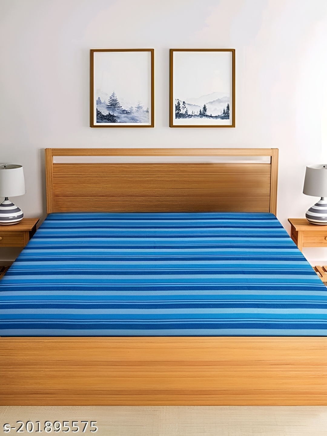 Bedbathandbliss Blue Striped Printed 300 TC Cotton Queen Bedsheet with 2 Pillow Covers
Bedbathandbliss Blue Striped Printed 300 TC Cotton Queen Bedsheet with 2 Pillow Covers