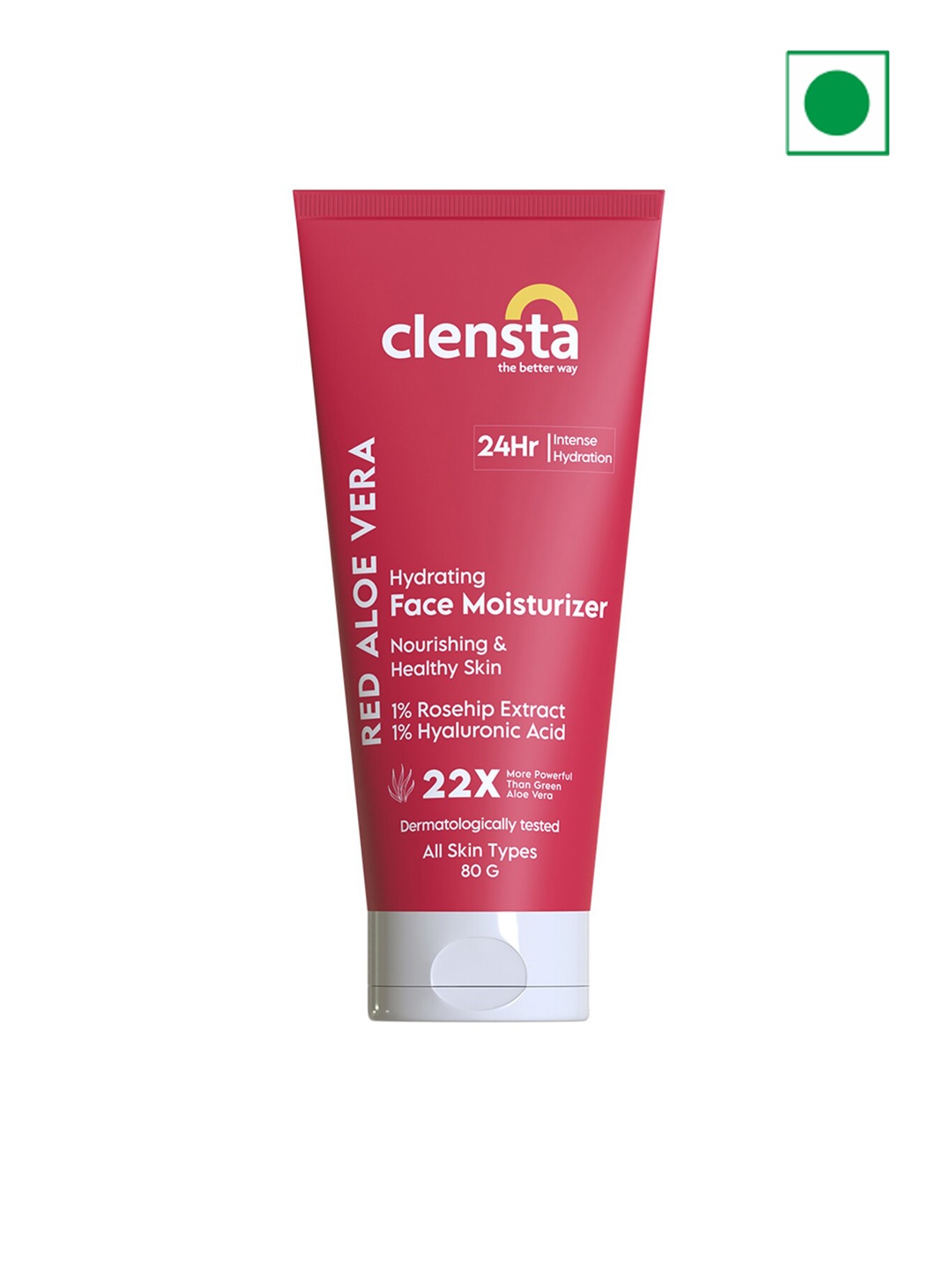 Clensta Red Aloe Vera Hydrating Face Moisturizer with Hyaluronic Acid & Rosehip - 80 g
Clensta Red Aloe Vera Hydrating Face Moisturizer with Hyaluronic Acid & Rosehip - 80 g