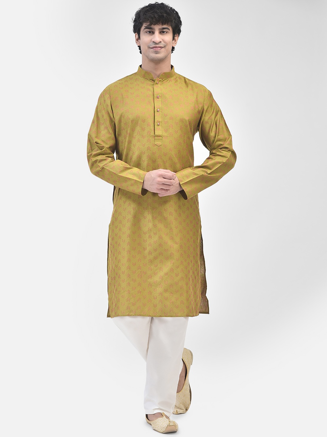 SG LEMAN Ethnic Motifs Embroidered Thread Work Detailed Straight Kurta With Pyjama, Green
SG LEMAN Ethnic Motifs Embroidered Thread Work Detailed Straight Kurta With Pyjama, Green