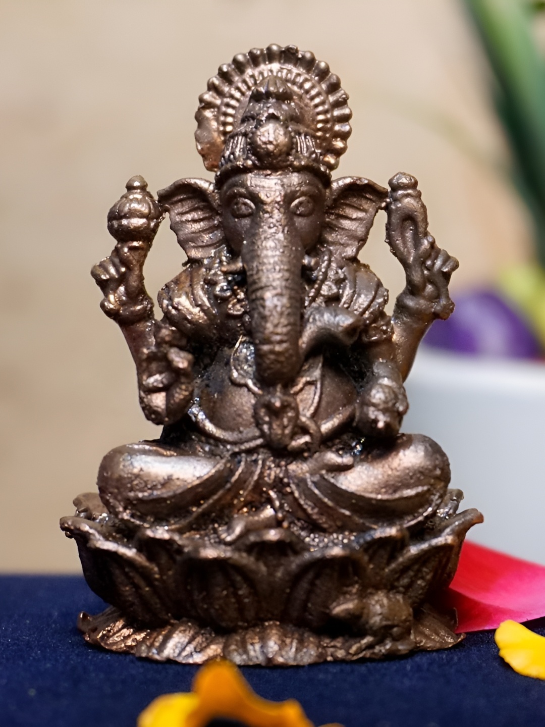 Bhimonee Decor Copper Toned Idol Showpiece