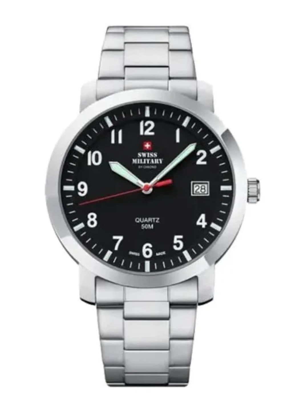 Swiss Military by Chrono Men Stainless Steel Analogue Watch SM34083.07, Black
Swiss Military by Chrono Men Stainless Steel Analogue Watch SM34083.07, Black