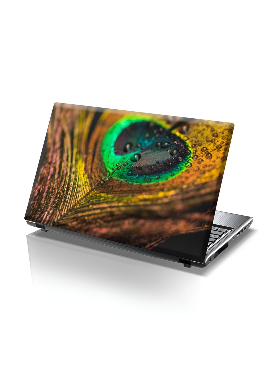 CVANU Green & Yellow Peacock Feather Printed Self-Adhesive Laptop Sticker
CVANU Green & Yellow Peacock Feather Printed Self-Adhesive Laptop Sticker