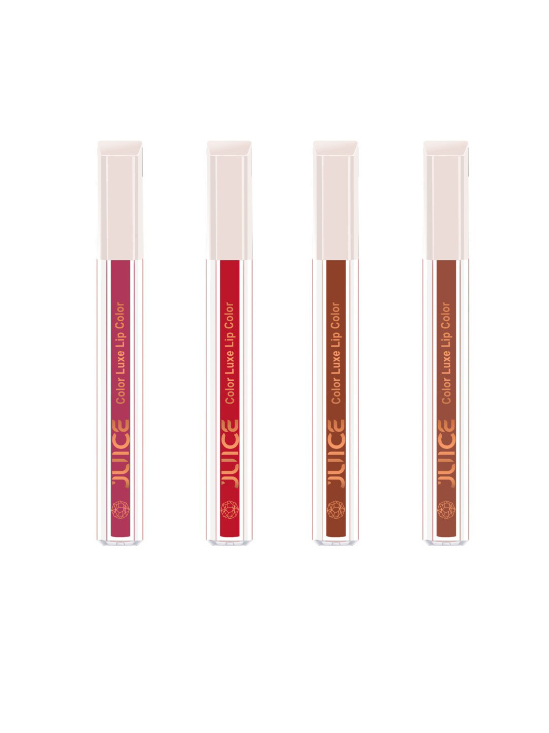 JUICE Set Of 4 Color Luxe Long Lasting SPF 15 Liquid Lipstick With Bio Retinol- 2.5ml Each, Red
JUICE Set Of 4 Color Luxe Long Lasting SPF 15 Liquid Lipstick With Bio Retinol- 2.5ml Each, Red