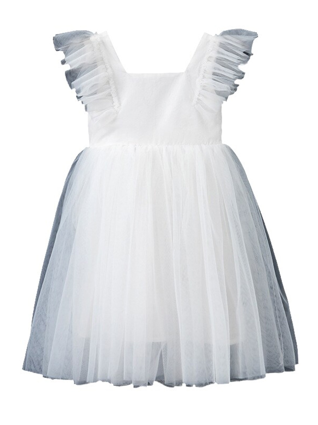 StyleCast Girls White Square Neck Flutter Sleeves Gathered Cotton Fit & Flare Dress
StyleCast Girls White Square Neck Flutter Sleeves Gathered Cotton Fit & Flare Dress