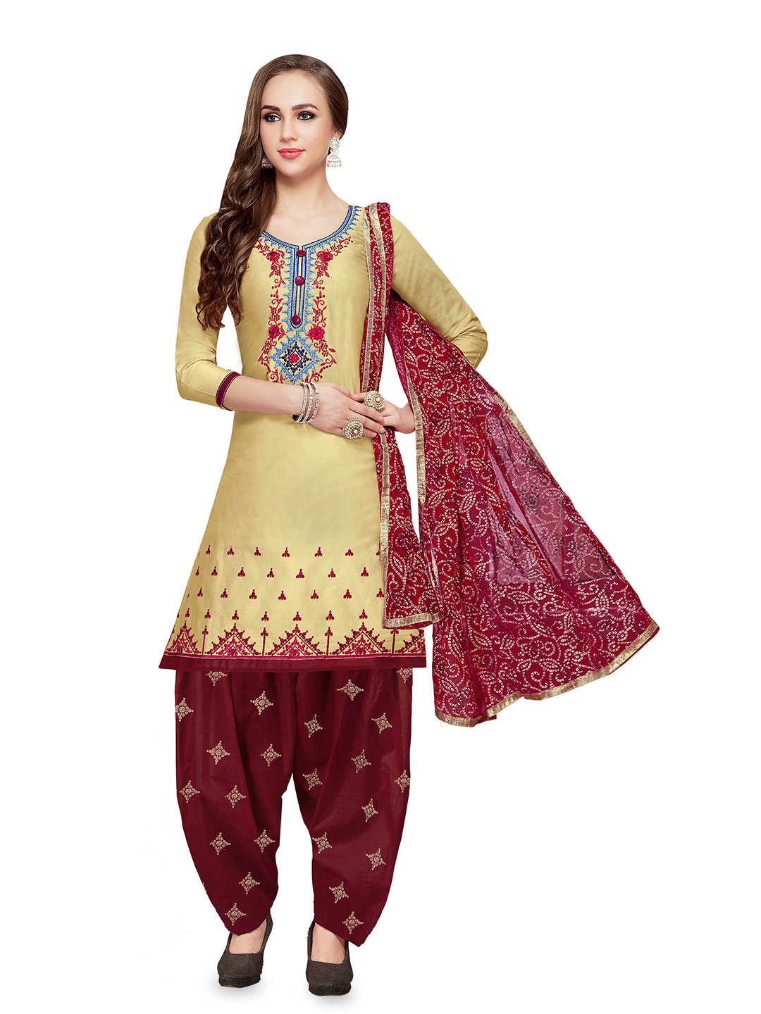 MANVAA Ethnic Motifs Embroidered Thread Work Detail Pure Cotton Unstitched Dress Material, Beige
MANVAA Ethnic Motifs Embroidered Thread Work Detail Pure Cotton Unstitched Dress Material, Beige