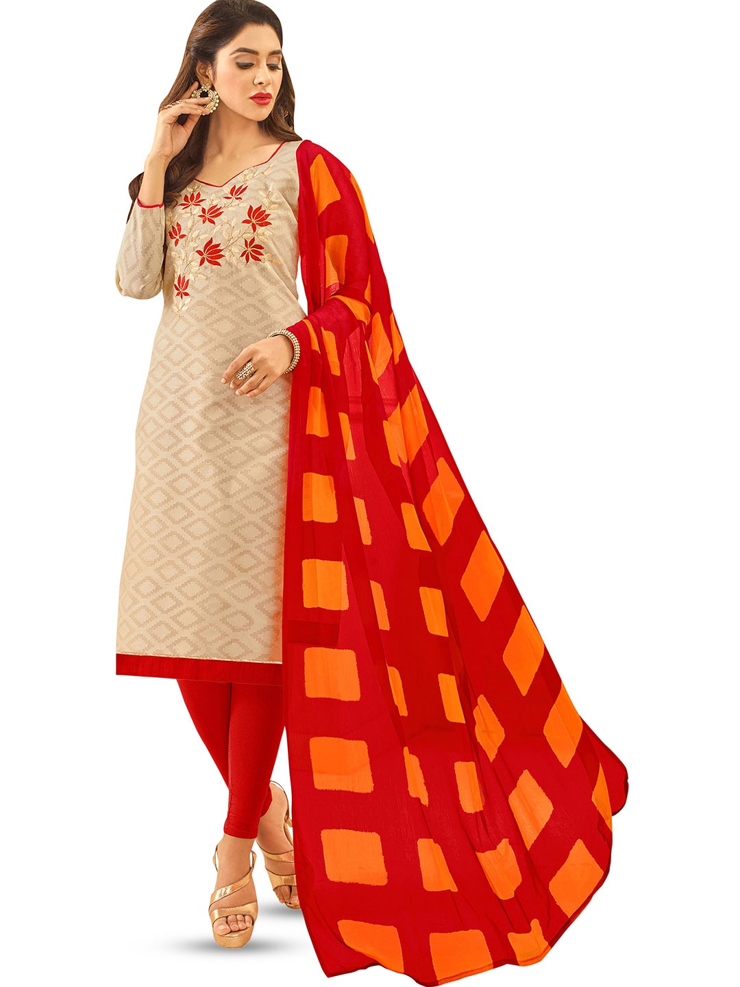 MANVAA Ethnic Motifs Woven Design Thread Work Detailed Jacquard Unstitched Dress Material, Beige
MANVAA Ethnic Motifs Woven Design Thread Work Detailed Jacquard Unstitched Dress Material, Beige