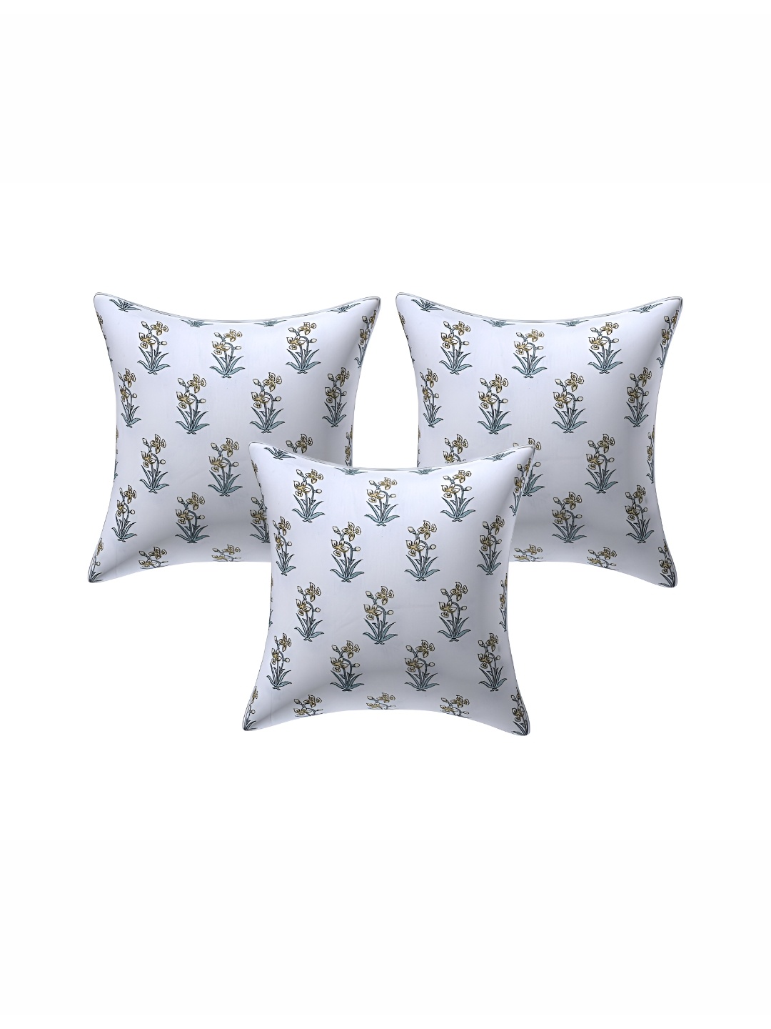 Texstylers Blue & Gold-Toned 3 Pieces Printed Cotton Square Reversible Cushion Covers
Texstylers Blue & Gold-Toned 3 Pieces Printed Cotton Square Reversible Cushion Covers