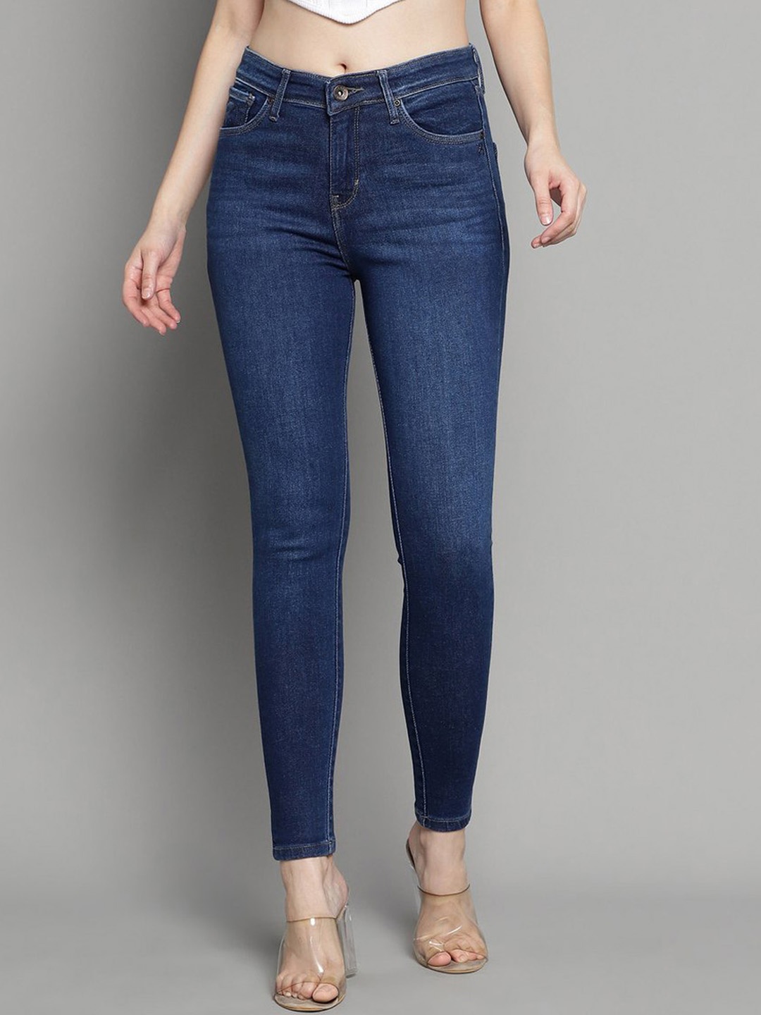 Xpose Women Comfort Slim Fit High-Rise Dark Shade Clean Look Stretchable Jeans, Navy blue
Xpose Women Comfort Slim Fit High-Rise Dark Shade Clean Look Stretchable Jeans, Navy blue